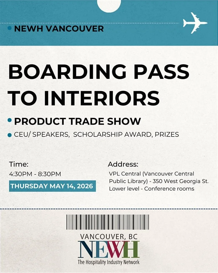 NEWH Boarding Pass to Interiors – Product Trade Show