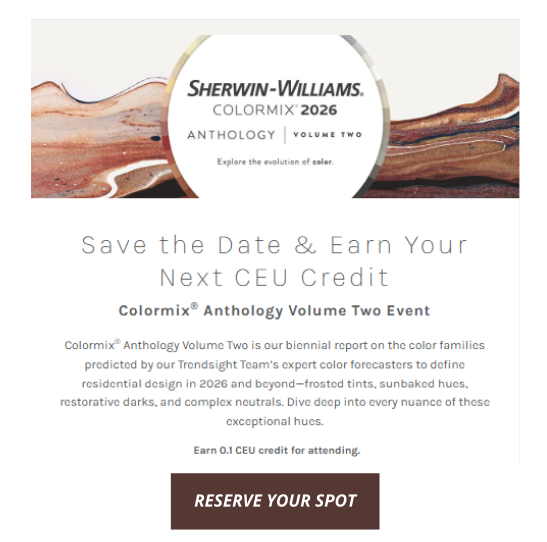 Sherwin Williams Colour Insights 2026