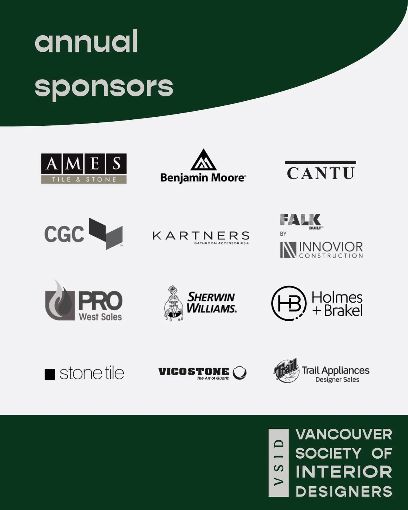 We&rsquo;re incredibly grateful for our Annual Sponsors whose year-round support makes everything we do possible.
Thank you to this year&rsquo;s sponsors&mdash;your contributions help fuel the VSID community and our annual events to life, creating me