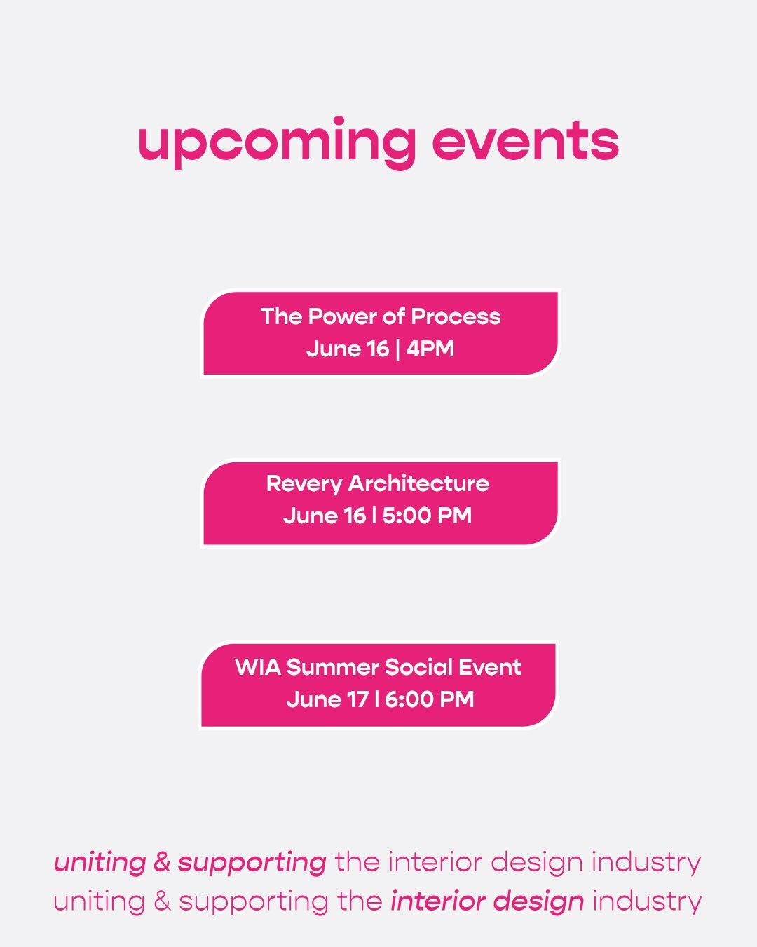 UPCOMING EVENTS happening soon!

Have you RSVP&rsquo;d for these exciting industry events yet? &nbsp;Hope to see you there!

Make sure you keep an eye on our Events Page (link in bio). Lots of great opportunities coming up in Vancouver, and we strive