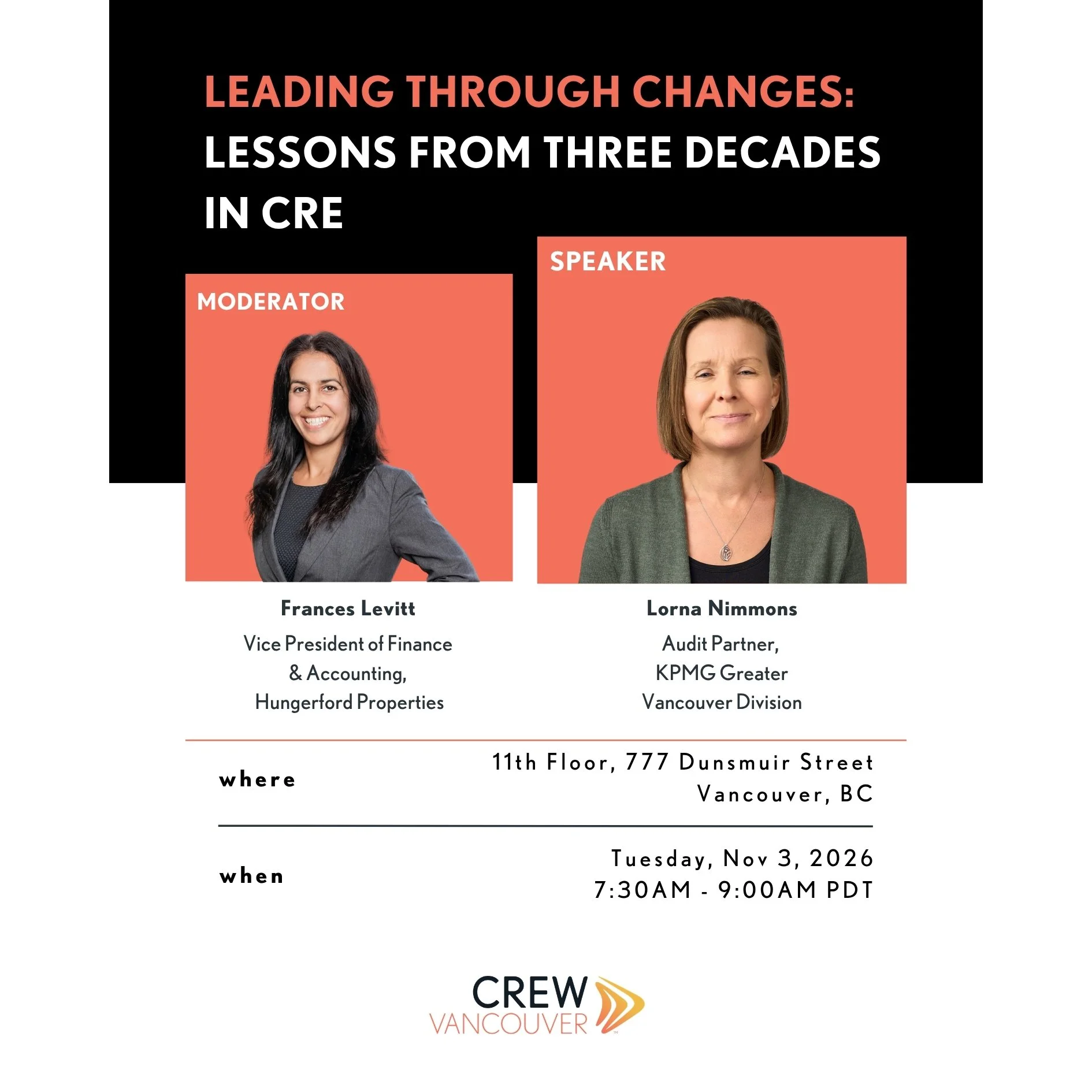 CREW Breakfast with Industry Leader: Lorna Nimmons