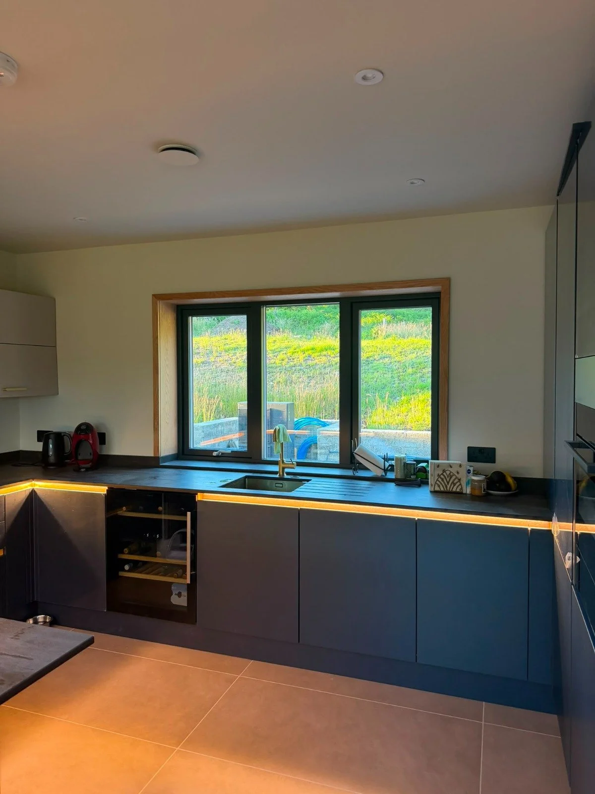 Kitchen showing sink and window