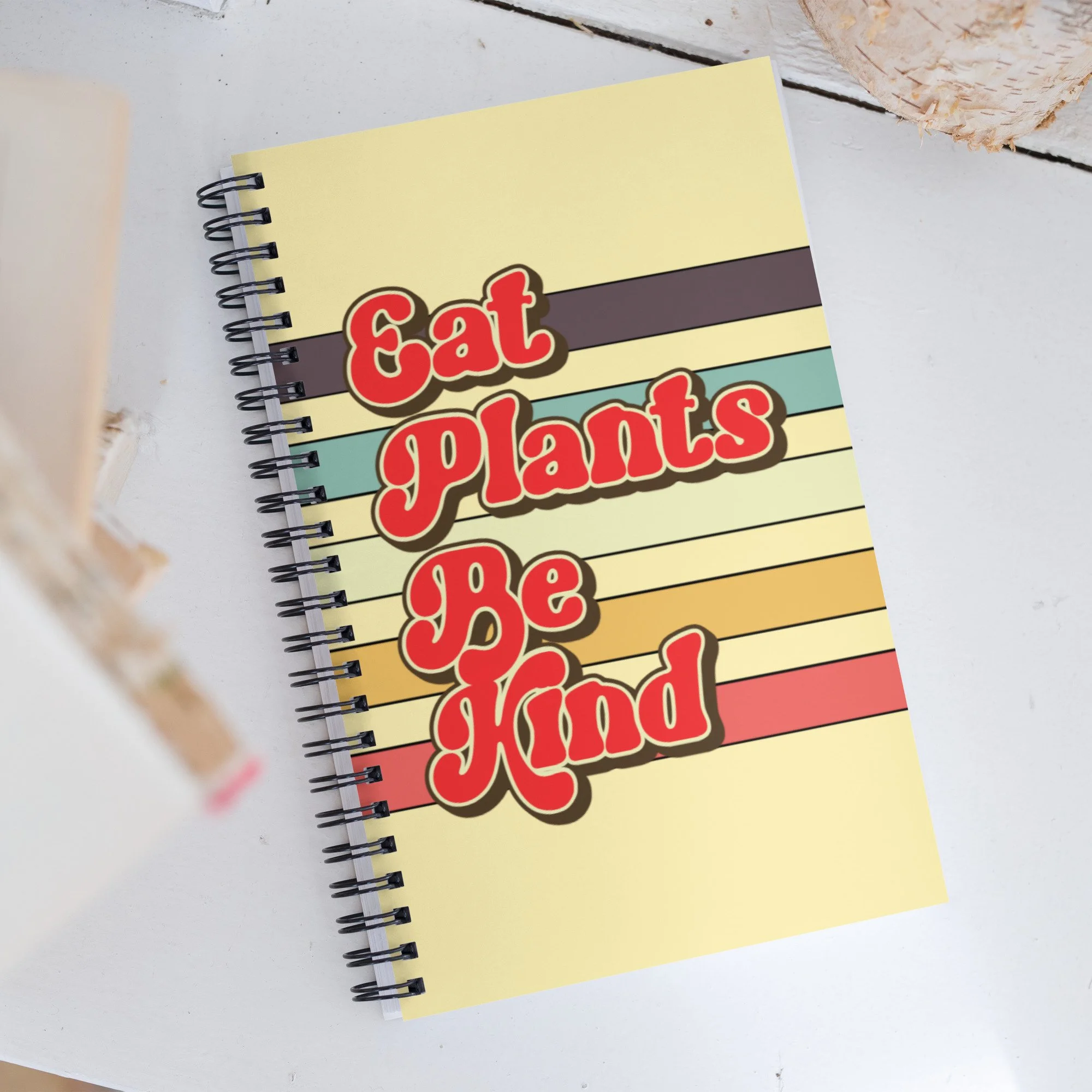 Eat Plants Be Kind Spiral notebook
