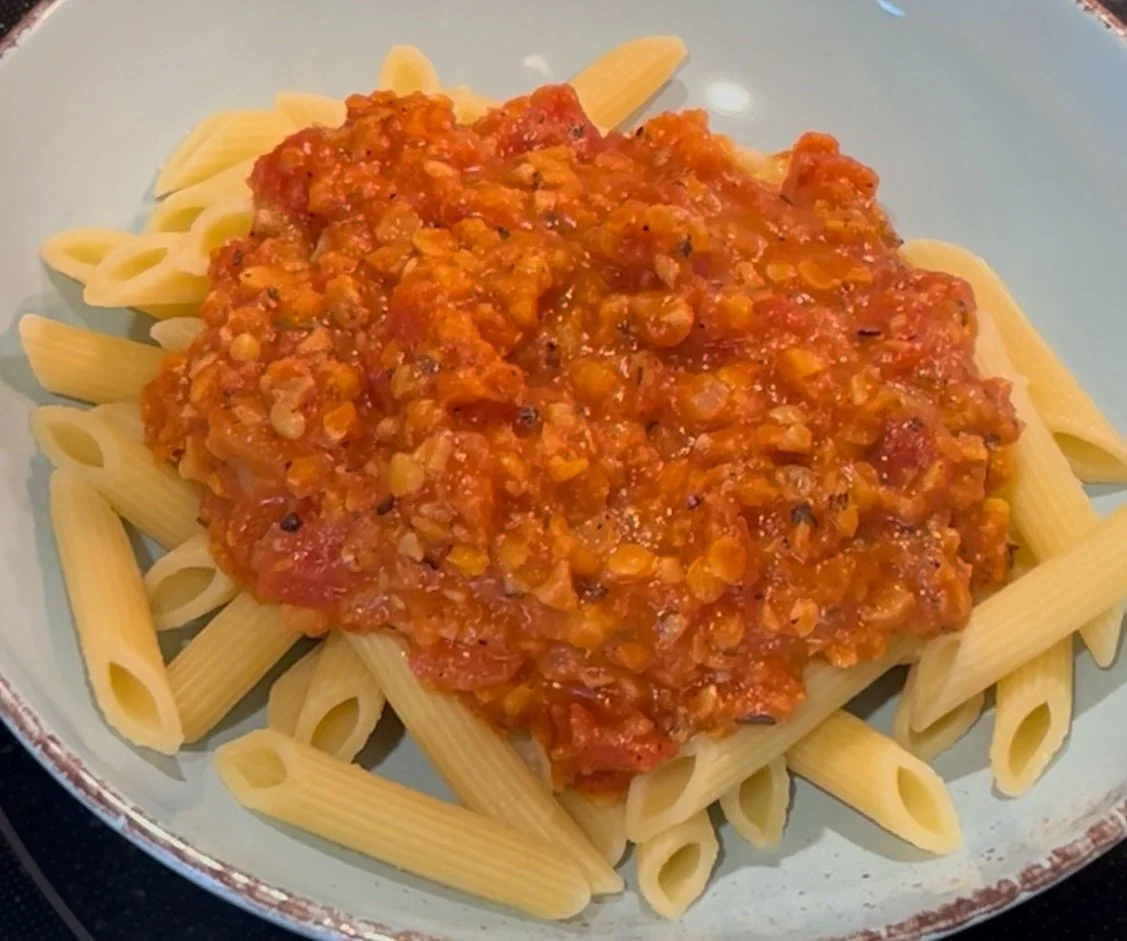 Red Lentil Bolognese