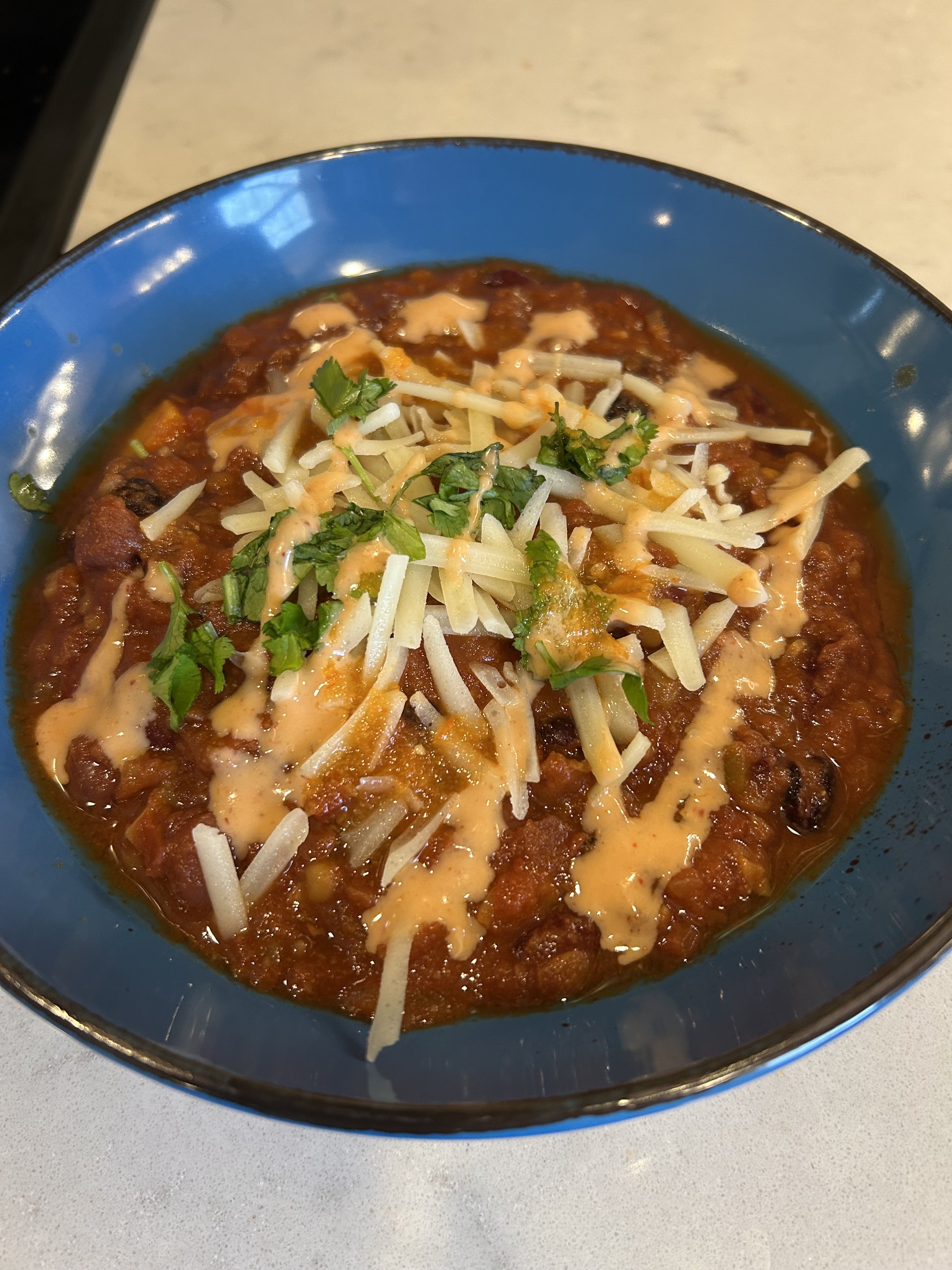 Rooted Vibe Life Vegan Three-Bean Chili