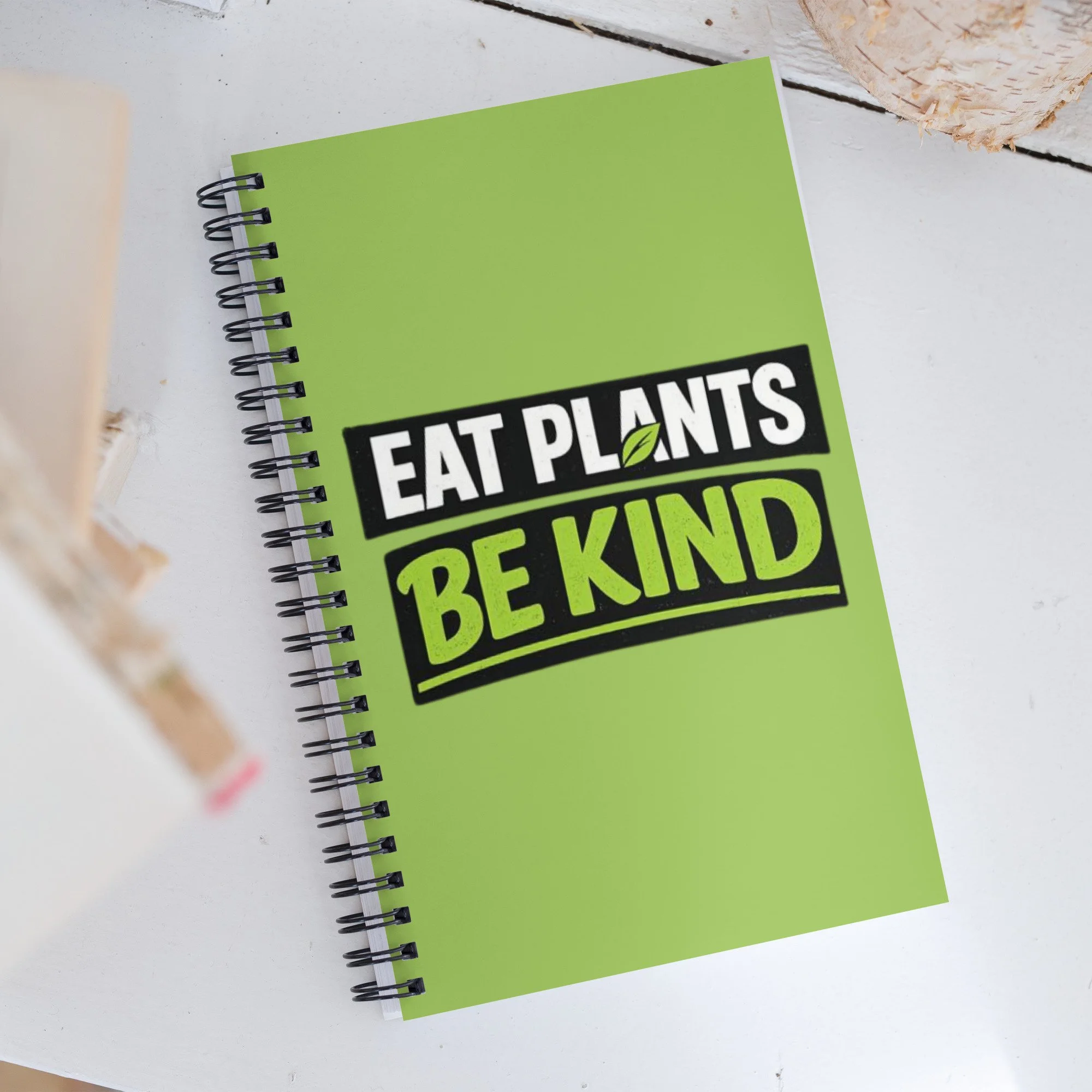 Eat Plants Be Kind Spiral notebook