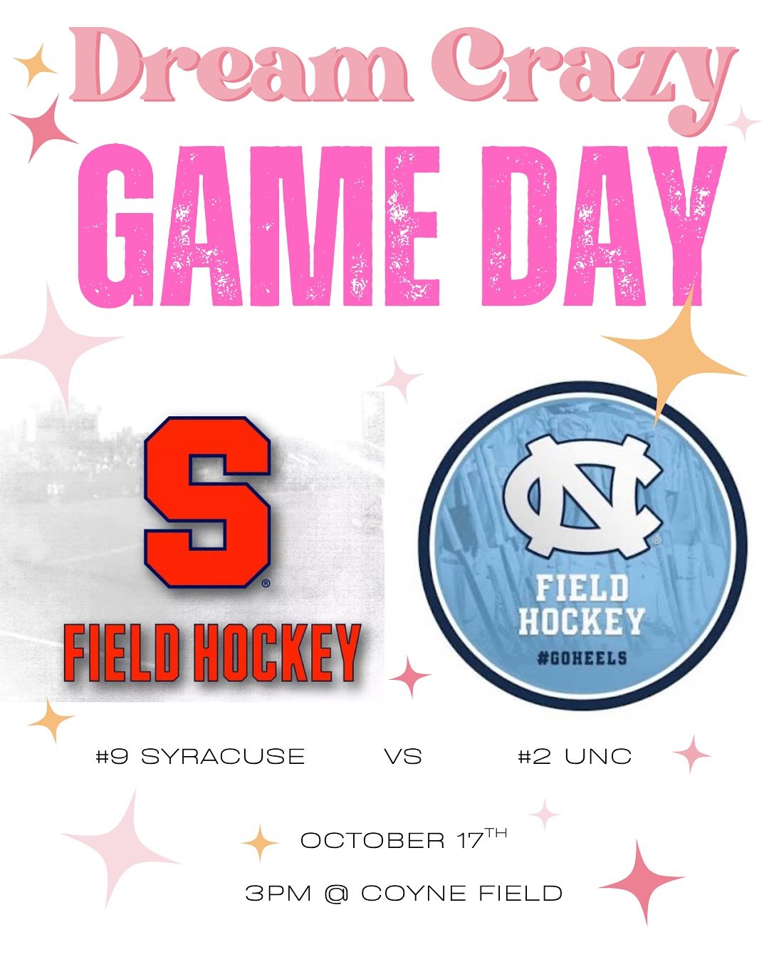 Thank you to all the teams honoring Gretta this week and weekend. We&rsquo;re dreaming crazy right with you. 🤍 @cusefh @uncfieldhockey @drexelfh @pennstatefh @dukefh @bcfieldhockey @hcrossfh @gettysburg_fh make sure to check out some of these games 