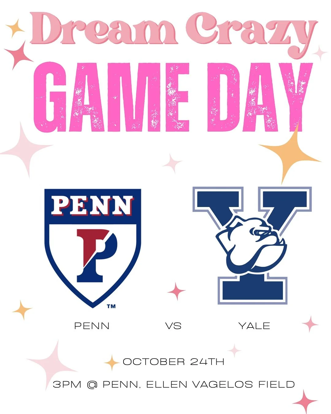 Thank you to all these teams honoring Gretta this weekend! We are dreaming crazy with you 🤍 @pennfieldhockey @yalefieldhockey @templefieldhockey @lancersfh @stags_fh 🤍✨ Make sure to check out some of these games!!!