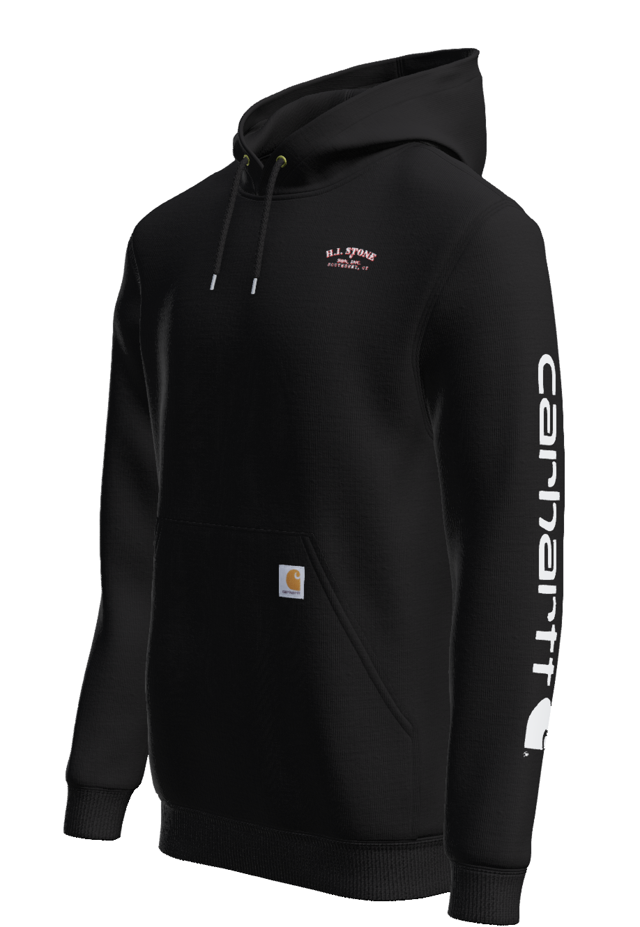 H.I. STONE PRINTED CARHARTT LOGO SLEEVE SWEATSHIRT