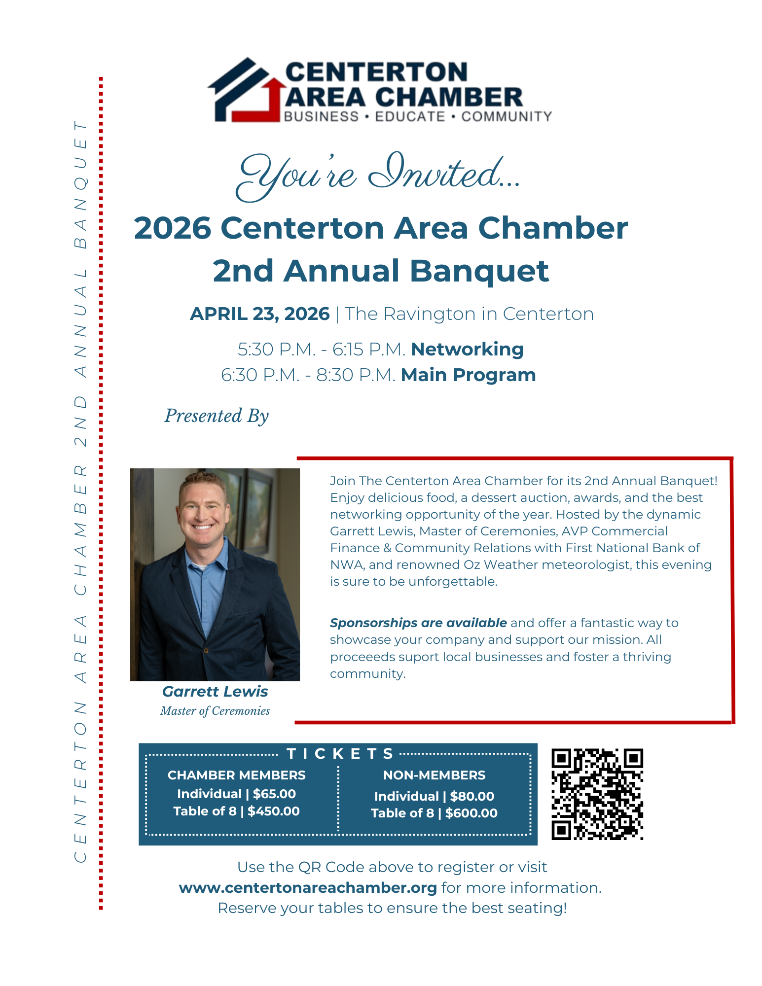 2026 Centerton Area Chamber 2nd Annual Banquet 