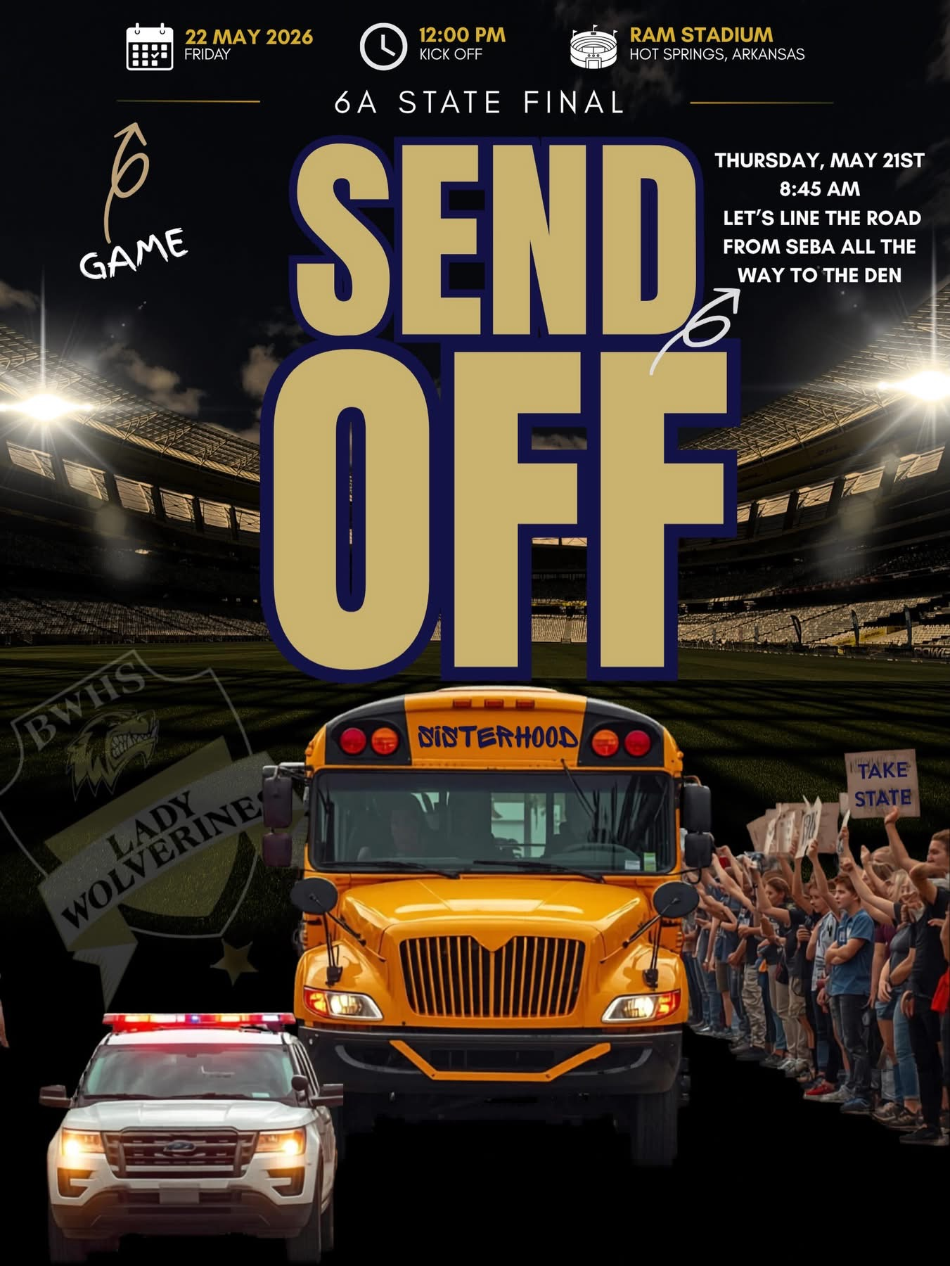 Bentonville West 6A State Send Off