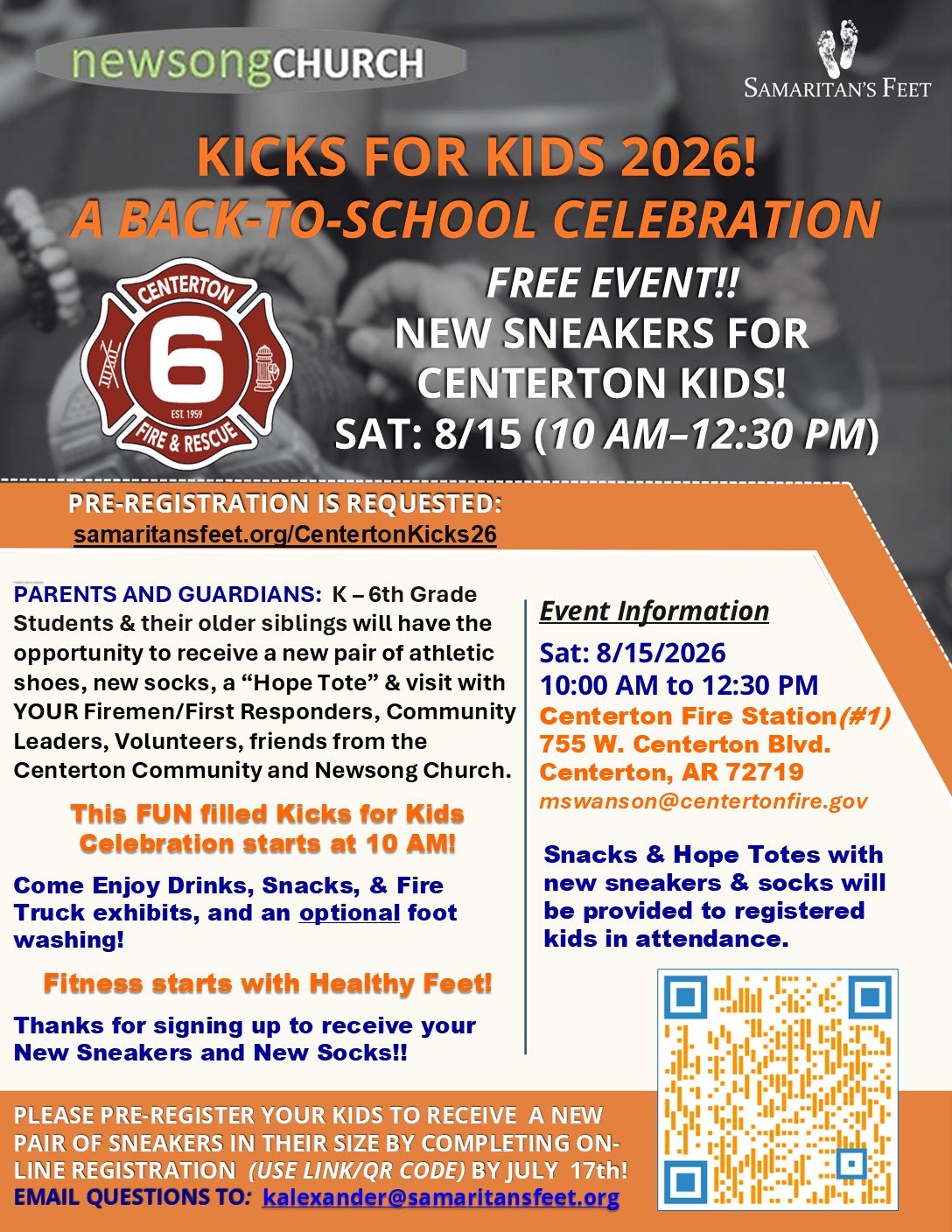 Kicks for Kids 2026! A Back-to-school celebration!