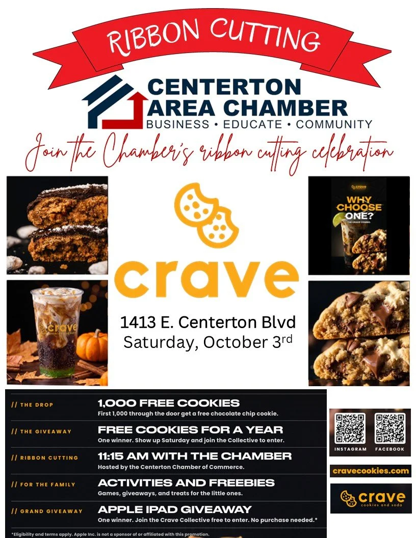Ribbon Cutting Event - Crave Cookies