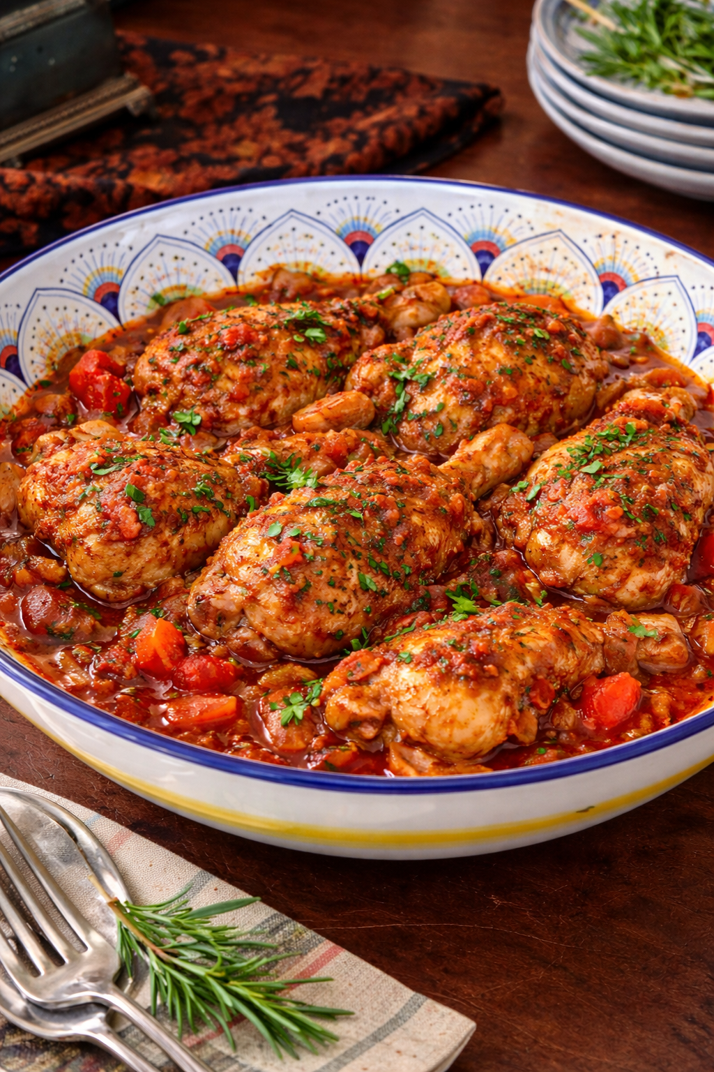 Pollo alla Cacciatora (Hunter’s Chicken)
