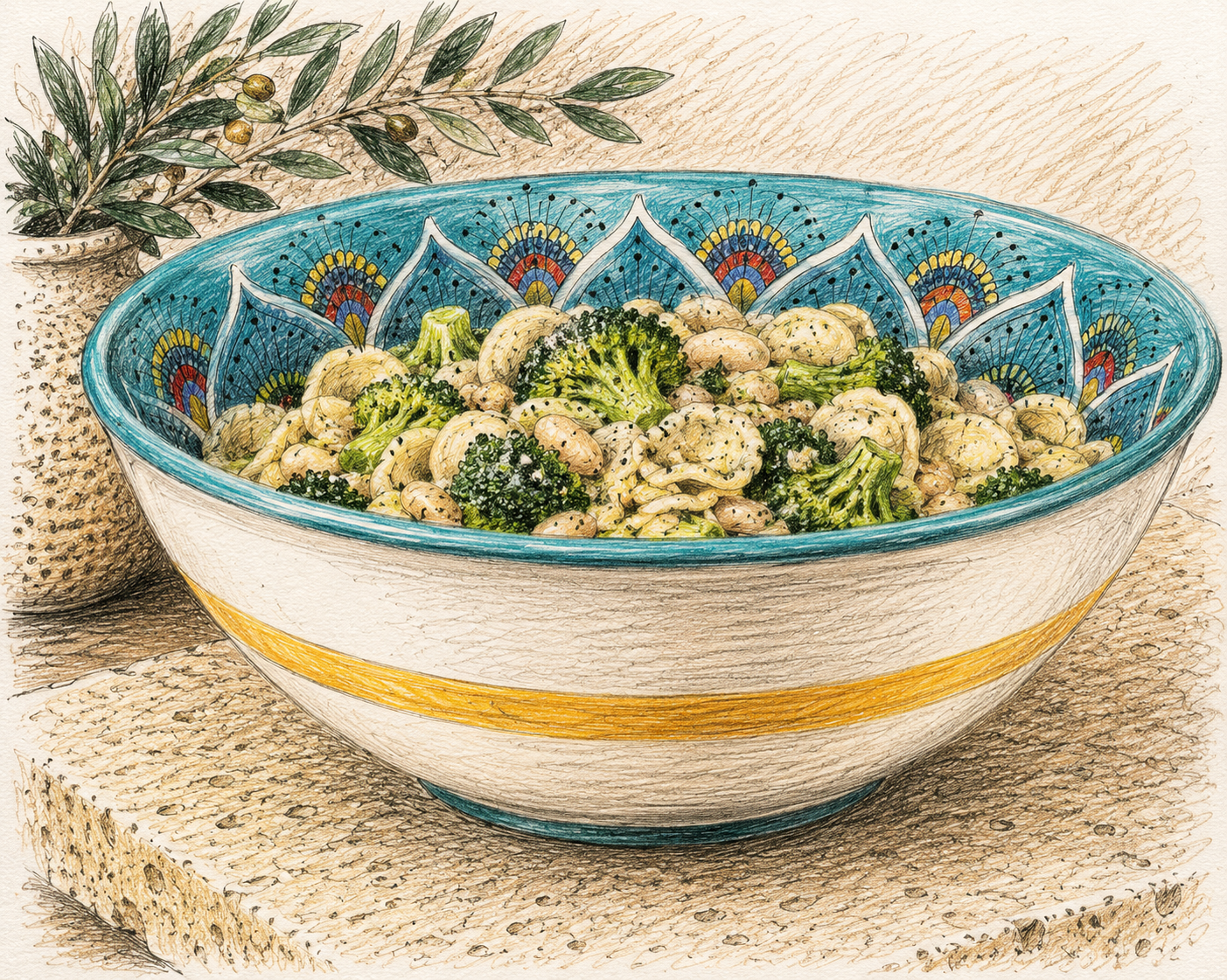 Broccoli &amp; Cannellini Bean Pasta