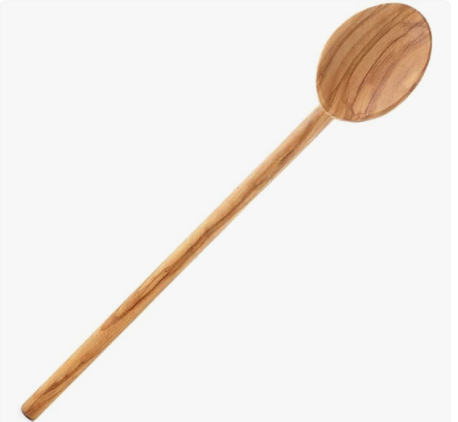 Eddington’s Italian Olive Wood Cooking Spoon, Handcrafted in Europe