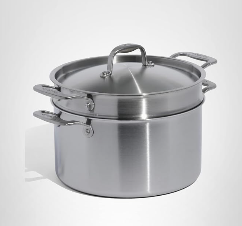 Made In Cookware - 8 Quart Stainless Steel Stock Pot With Lid and Pasta Insert