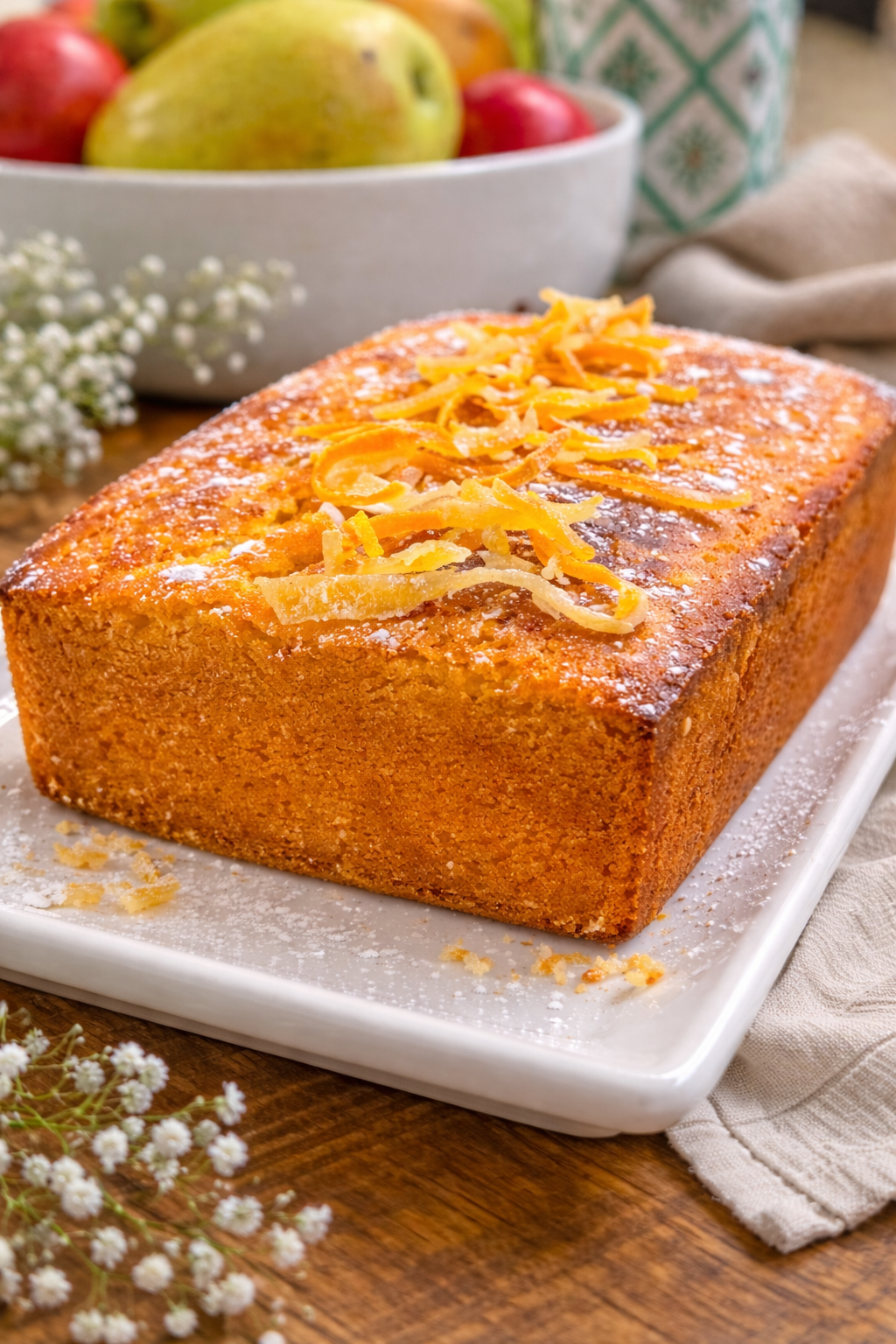 Chocolate cream puffs on Italian ceramic serving plate.  Served on the Intreccio Round Serving Platter.