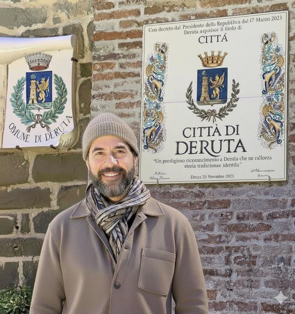 Founder of Tavola Piena sourcing handcrafted ceramics in Derutal, Italy.