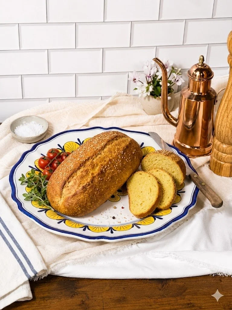 Italian semolina bread served on the Stratificata Platter.