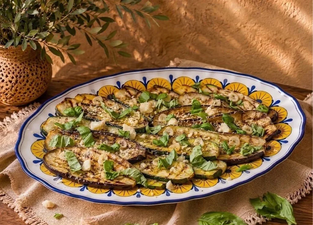 grilled eggplant and zucchini