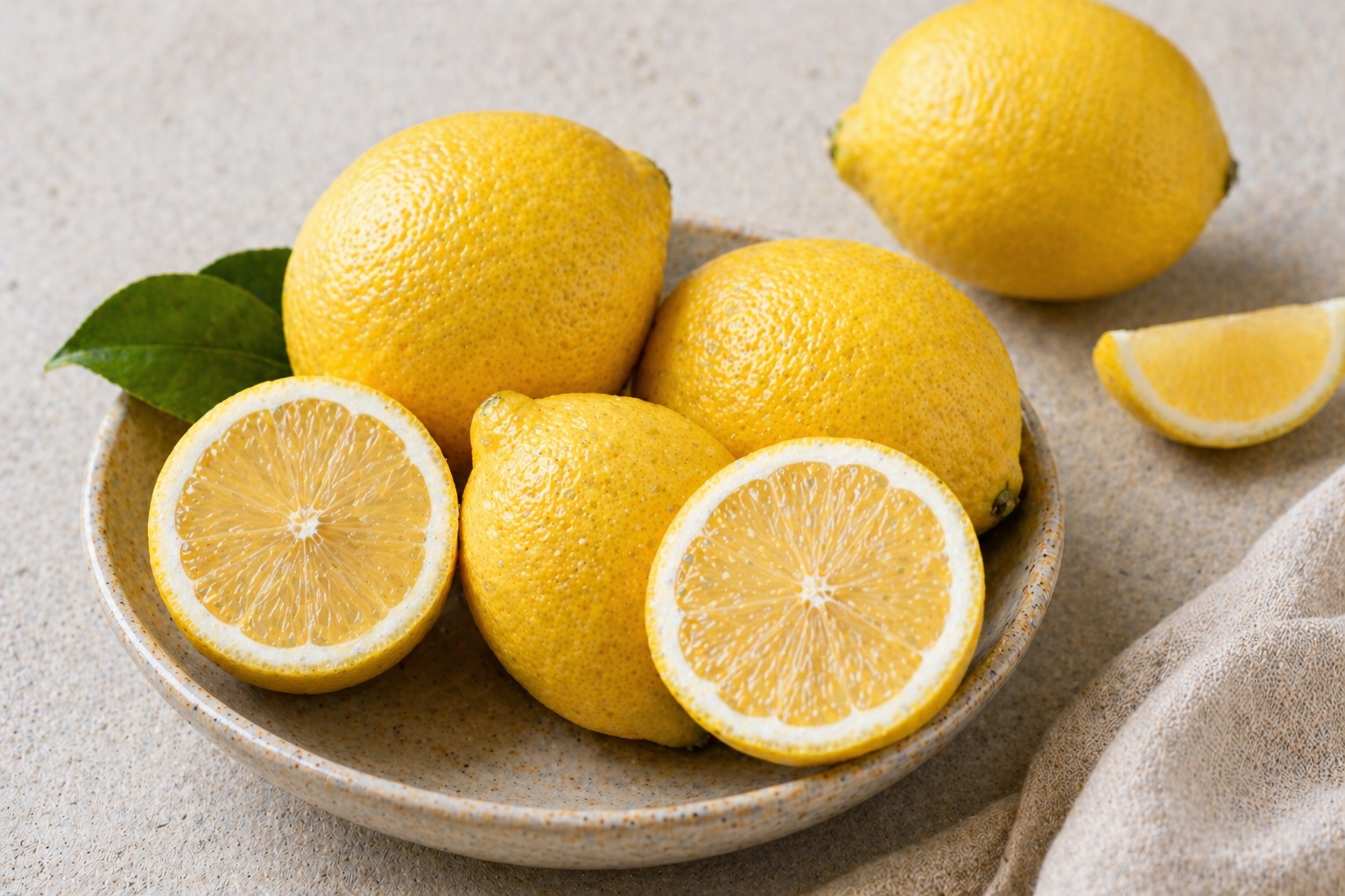 Plate of lemons