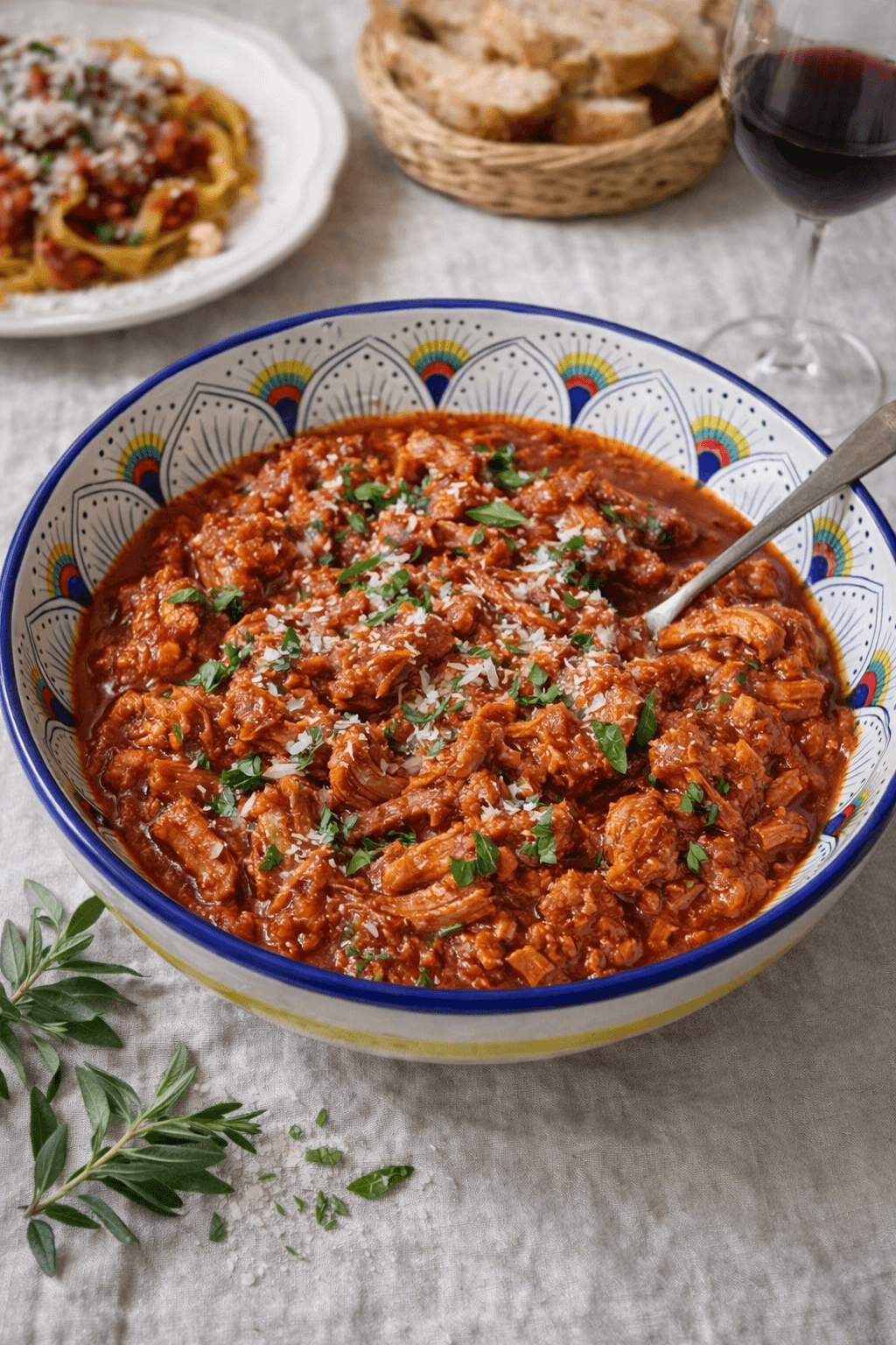 Image of Italian Pork Ragu made from a Tavola Piena recipe.