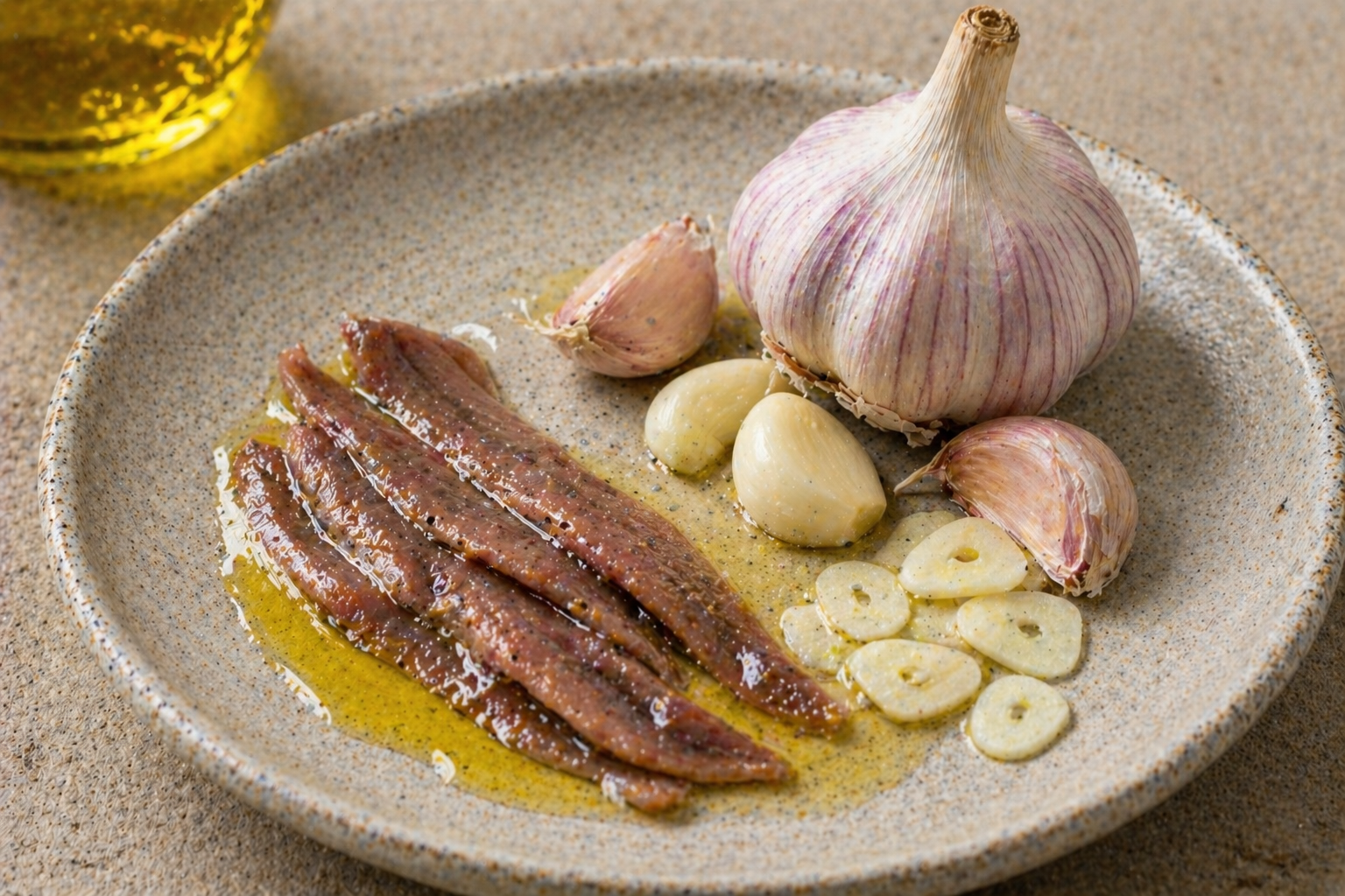 anchovy and garlic