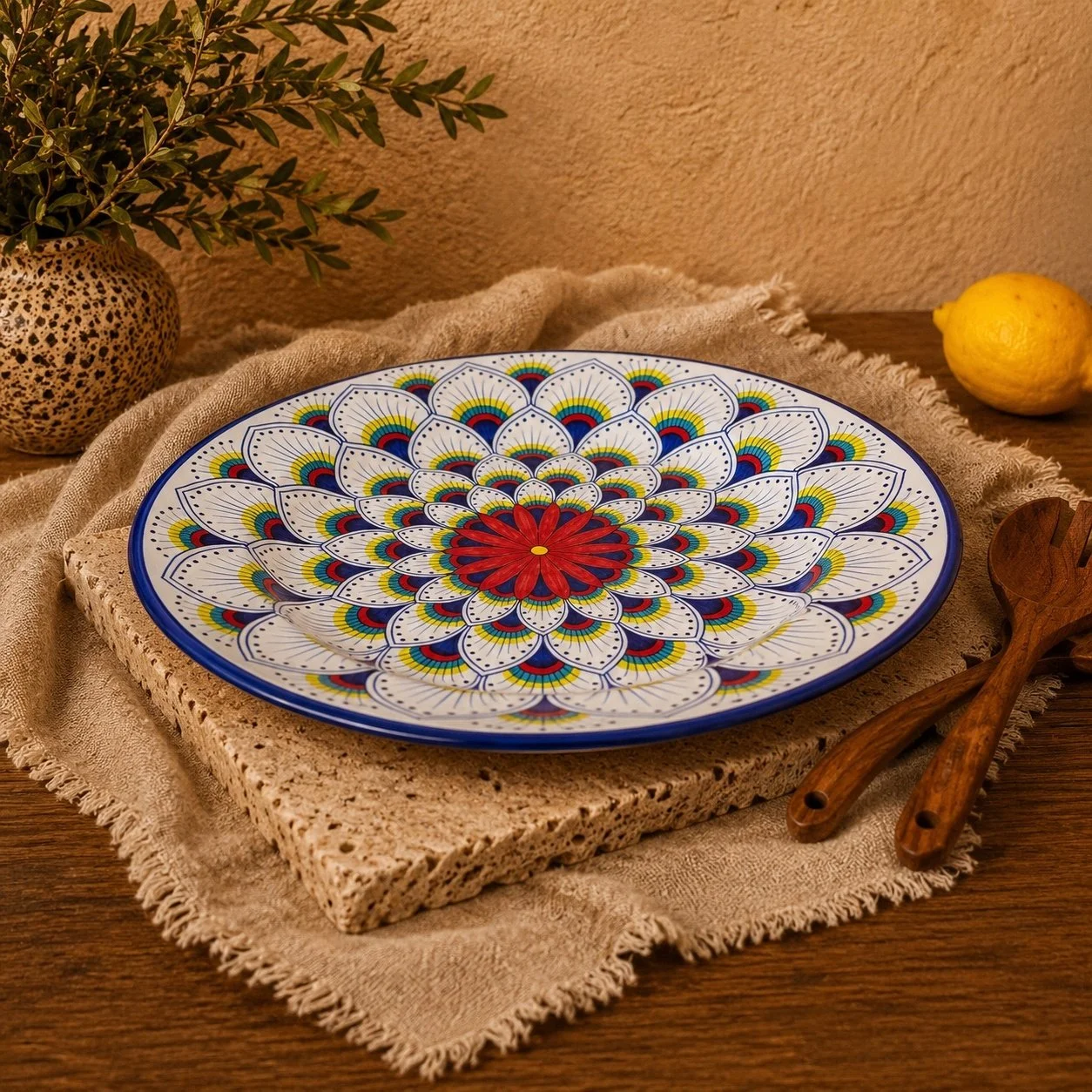 Tavola Piena Intreccio Round Serving Platter