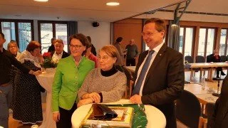 Min`in I. Scharrenbach / E. Hellweg / Bm Dr. A. Wulf.