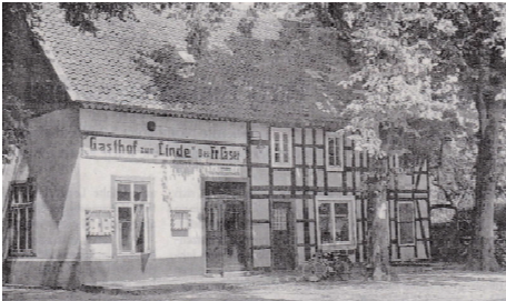 Historische Ansicht: „Gasthof zur Linde“ um 1950