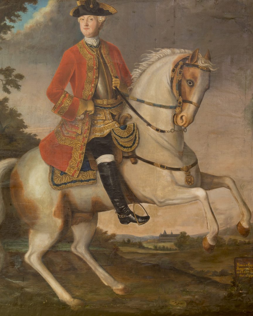 Porträt von Simon August Graf zur Lippe-Detmold