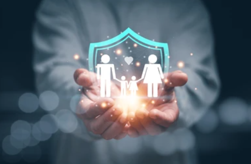 Symbolizing life insurance protection and financial security for loved ones.