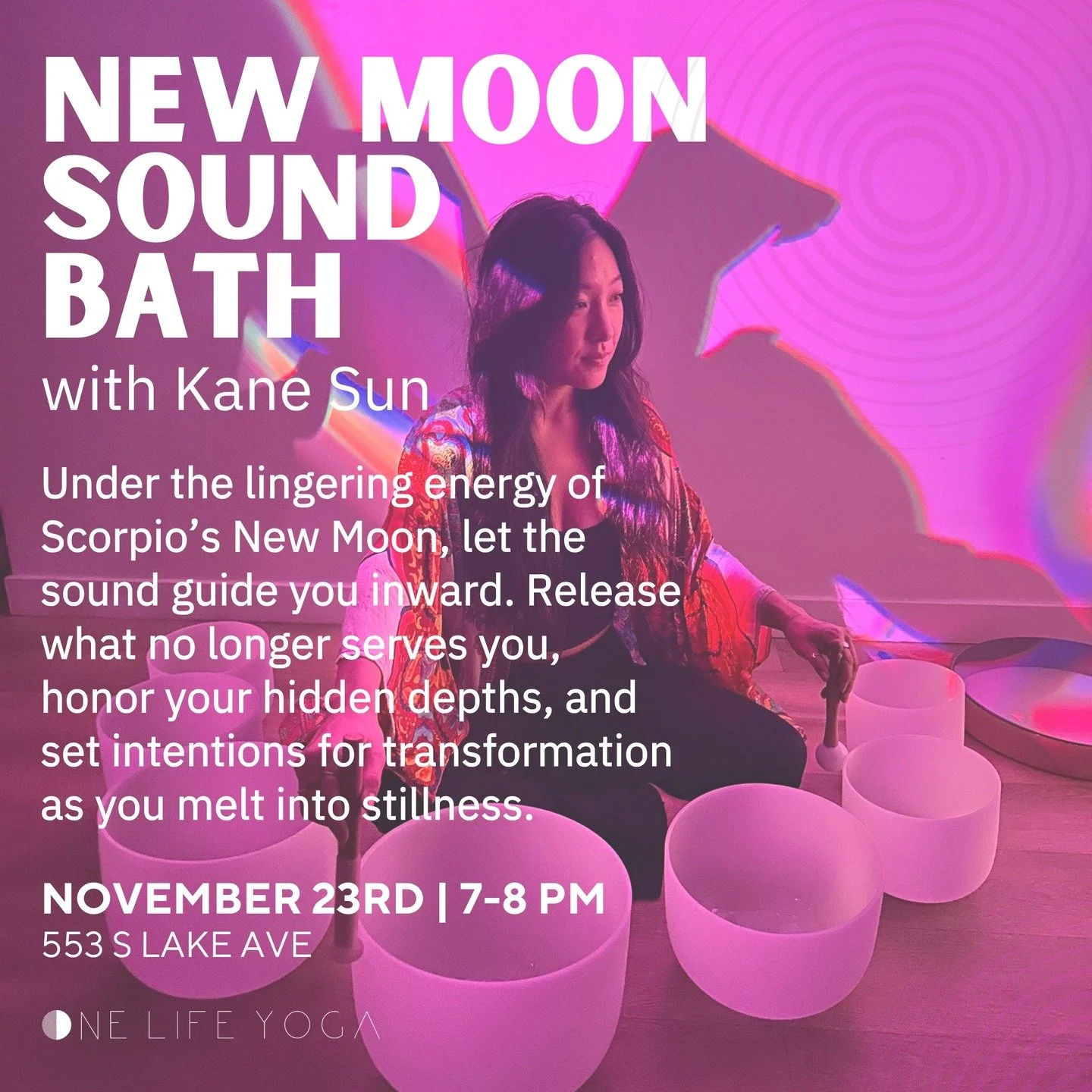 🌑 November's New Moon has arrived, inviting us to reflect, release, and renew. With Scorpio guiding this cycle, it&rsquo;s a perfect time to dive deep, let go, and set your intentions for the weeks ahead.

Join @kanejsun this Sunday at OLY for a Sou