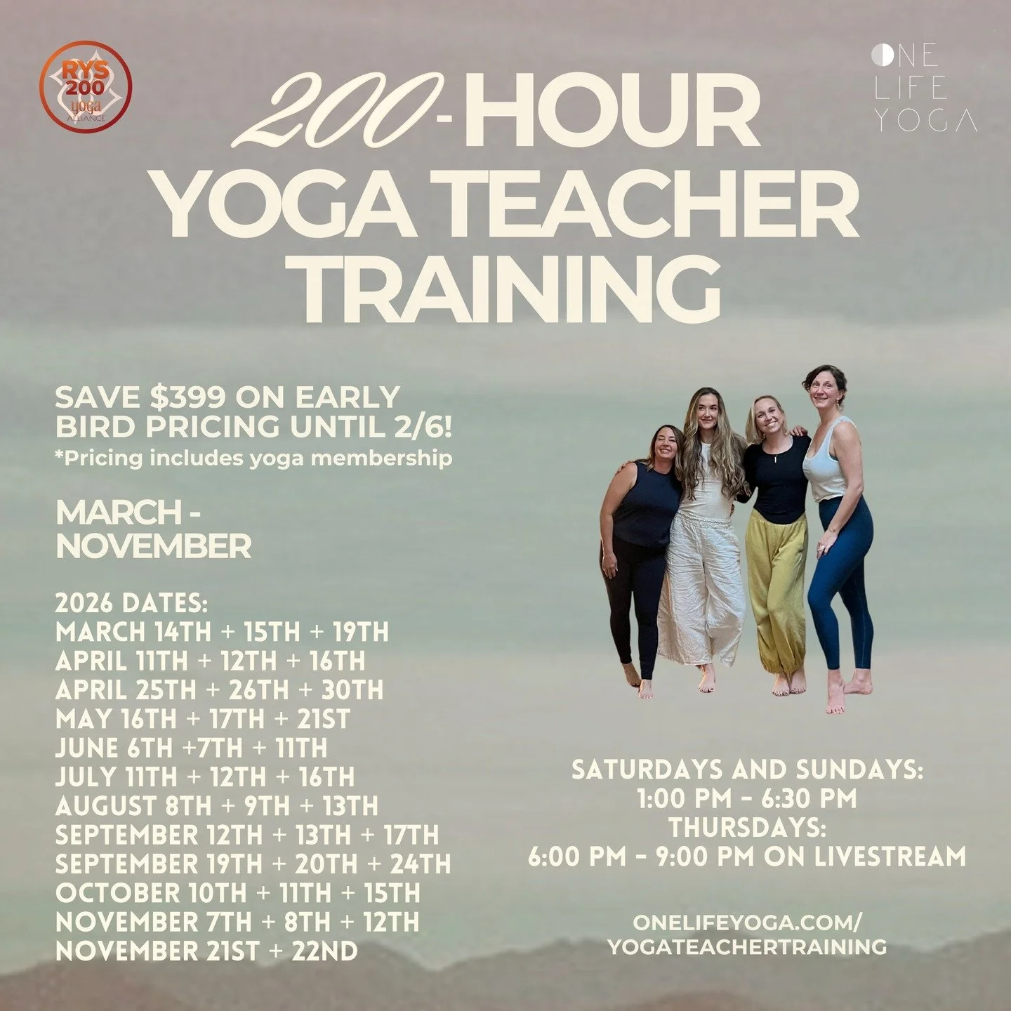 Interrupting your end-of-year chill real quick&hellip; 👀 Yoga Teacher Training is on the horizon. 🌀

If you&rsquo;ve been feeling the quiet nudge to deepen your practice, understand the why behind the poses, or explore teaching from a grounded, tho