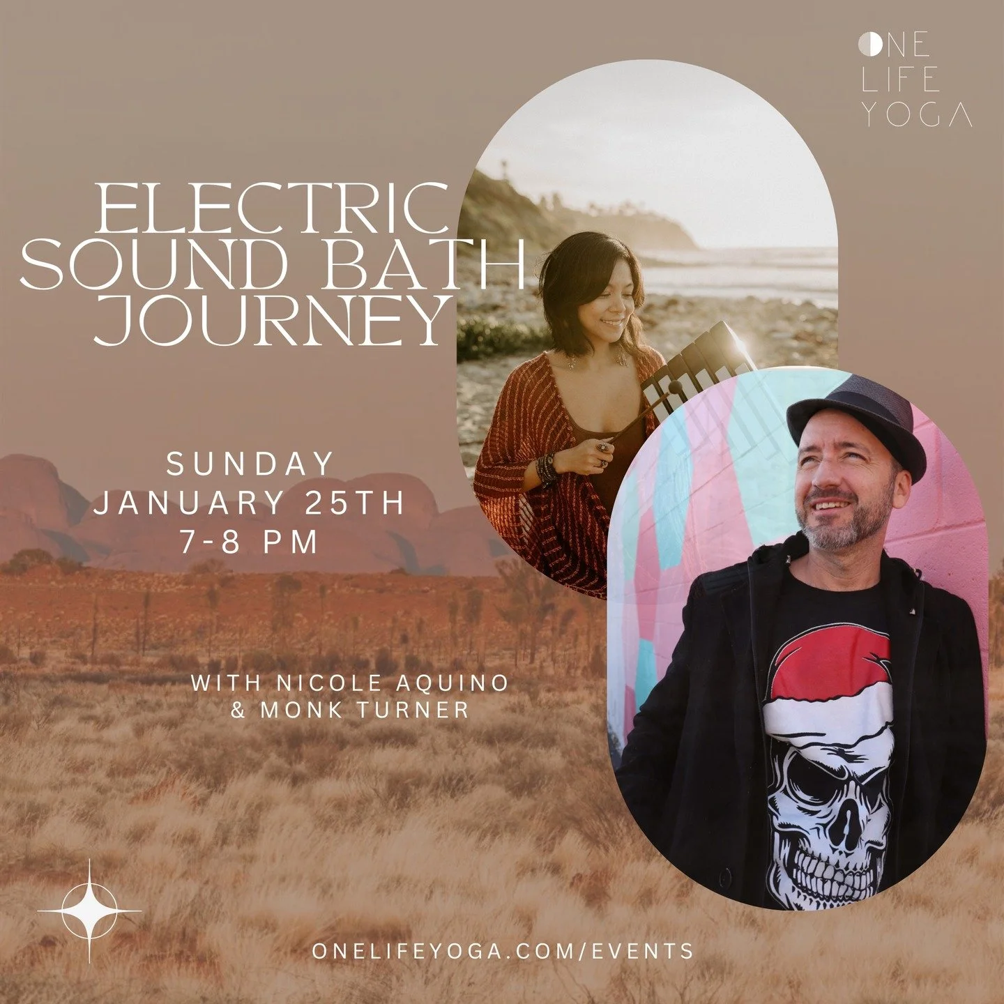 We&rsquo;re excited to welcome Nicole Aquino of Angelic Opalus Sounds back to One Life Yoga! This time with special guest Monk Turner ✨

Together, they&rsquo;ll guide an immersive sound journey blending crystal and Himalayan bowls with ambient guitar