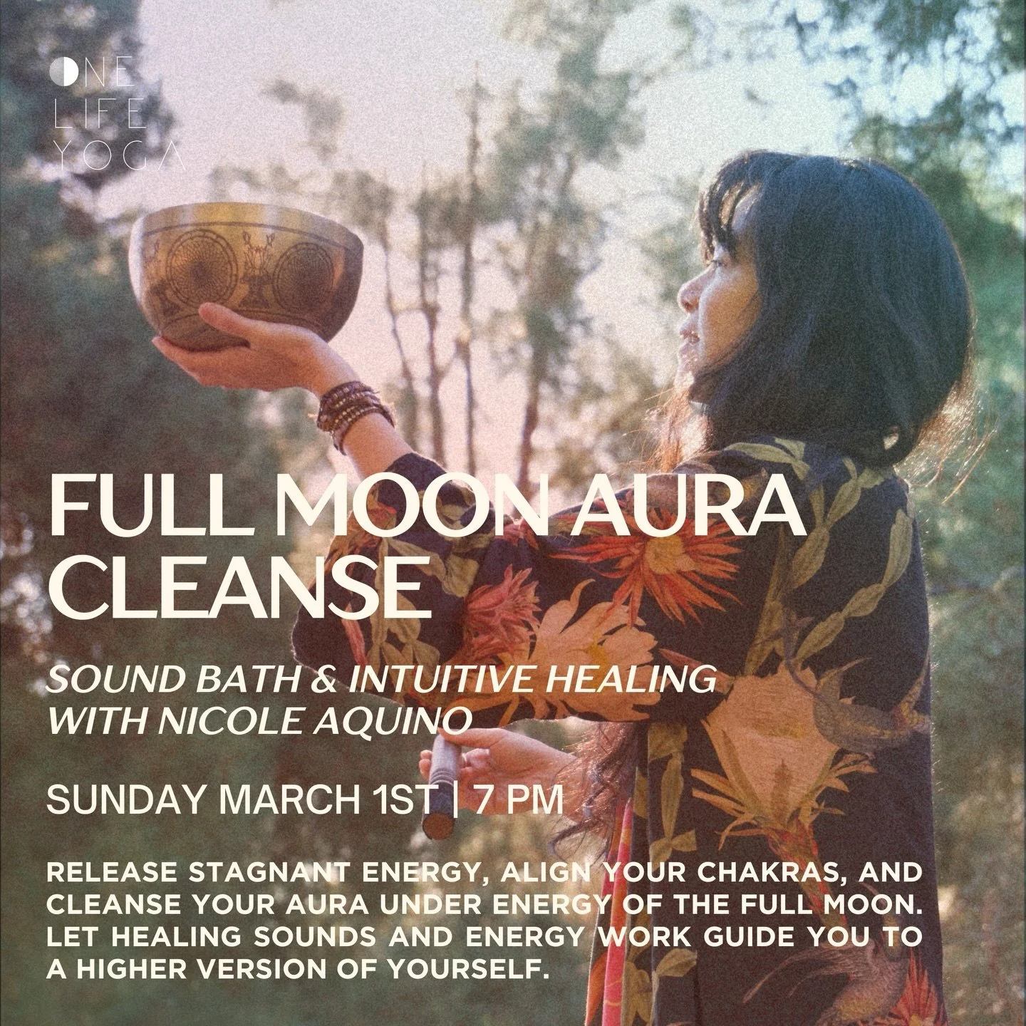 Nicole Aquino of @angelic.opalus.sounds returns to OLY for an immersive sound healing journey featuring crystal and Himalayan singing bowls alongside intuitive energy work. Designed to restore, recalibrate, and gently elevate your energy in a deeply 