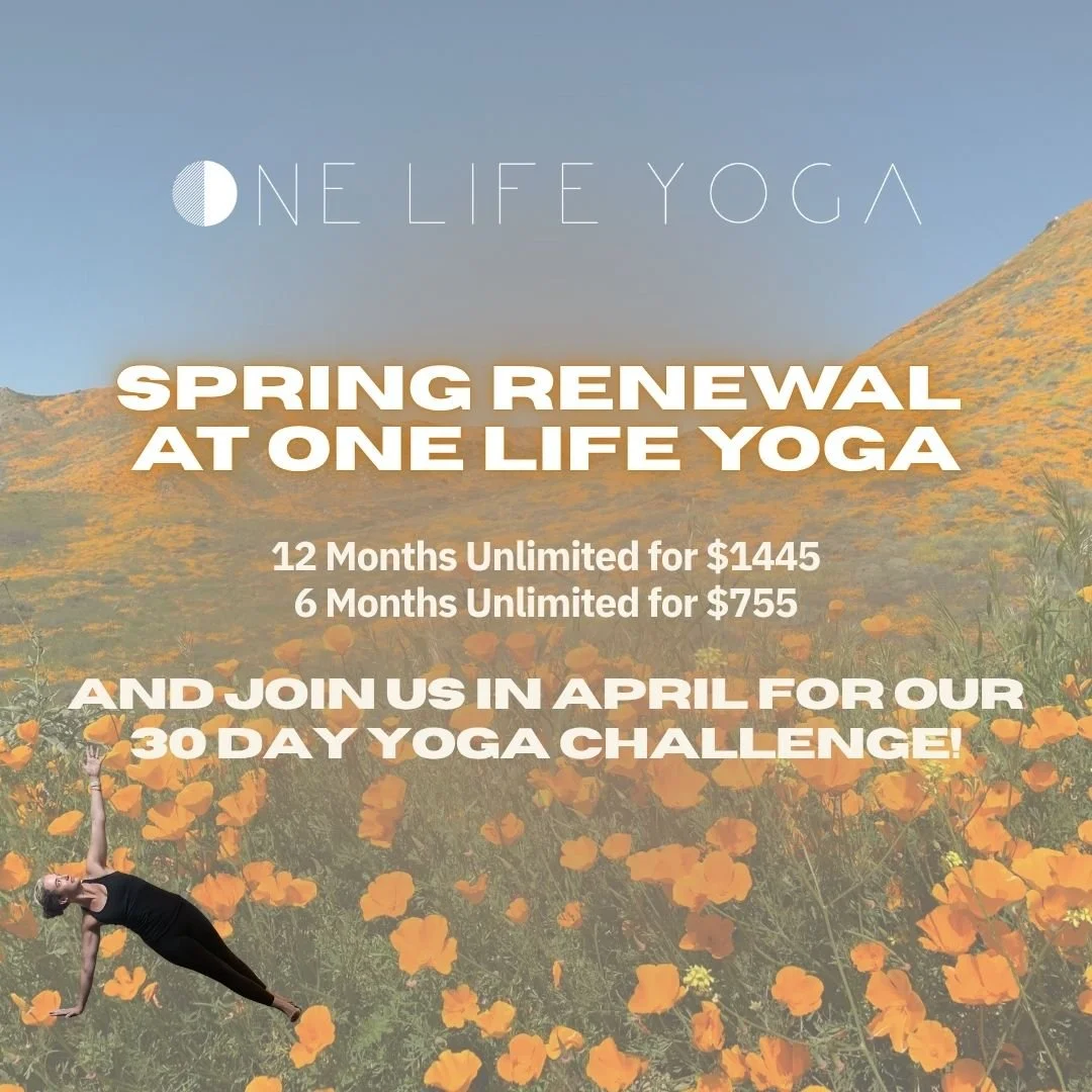 Spring is officially here. Longer days, fresh energy, and that quiet nudge to begin again.

You may have heard us mention it in class&hellip; or maybe you&rsquo;re already feeling it. This season invites movement, reset, and a little expansion as we 