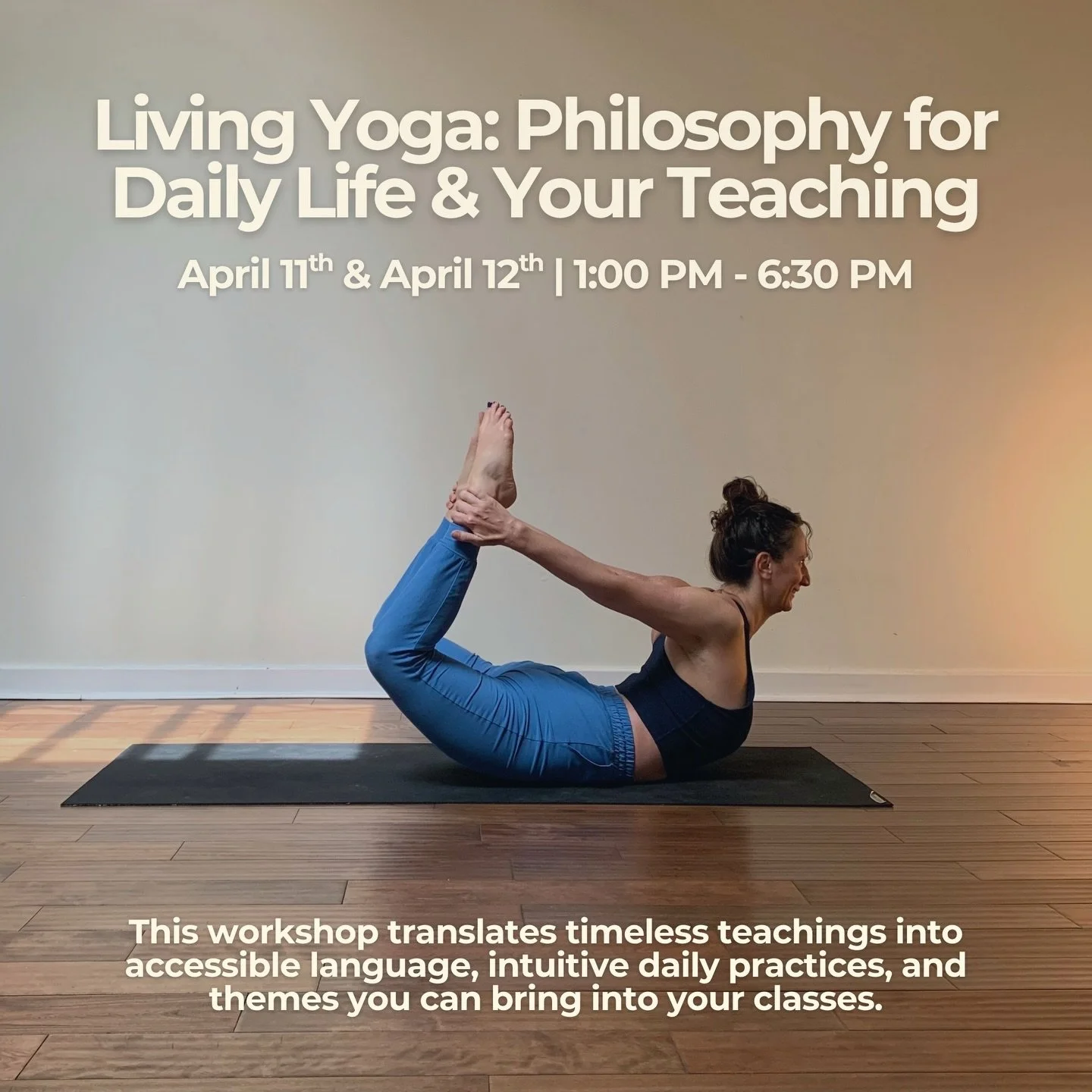 This weekend. ✨

A chance to spend some time with the roots of the practice in a way that feels grounded and relevant.

Join Sarah Helt for a two-day workshop exploring the Yoga Sutras and the Bhagavad Gita, and how these teachings can naturally weav