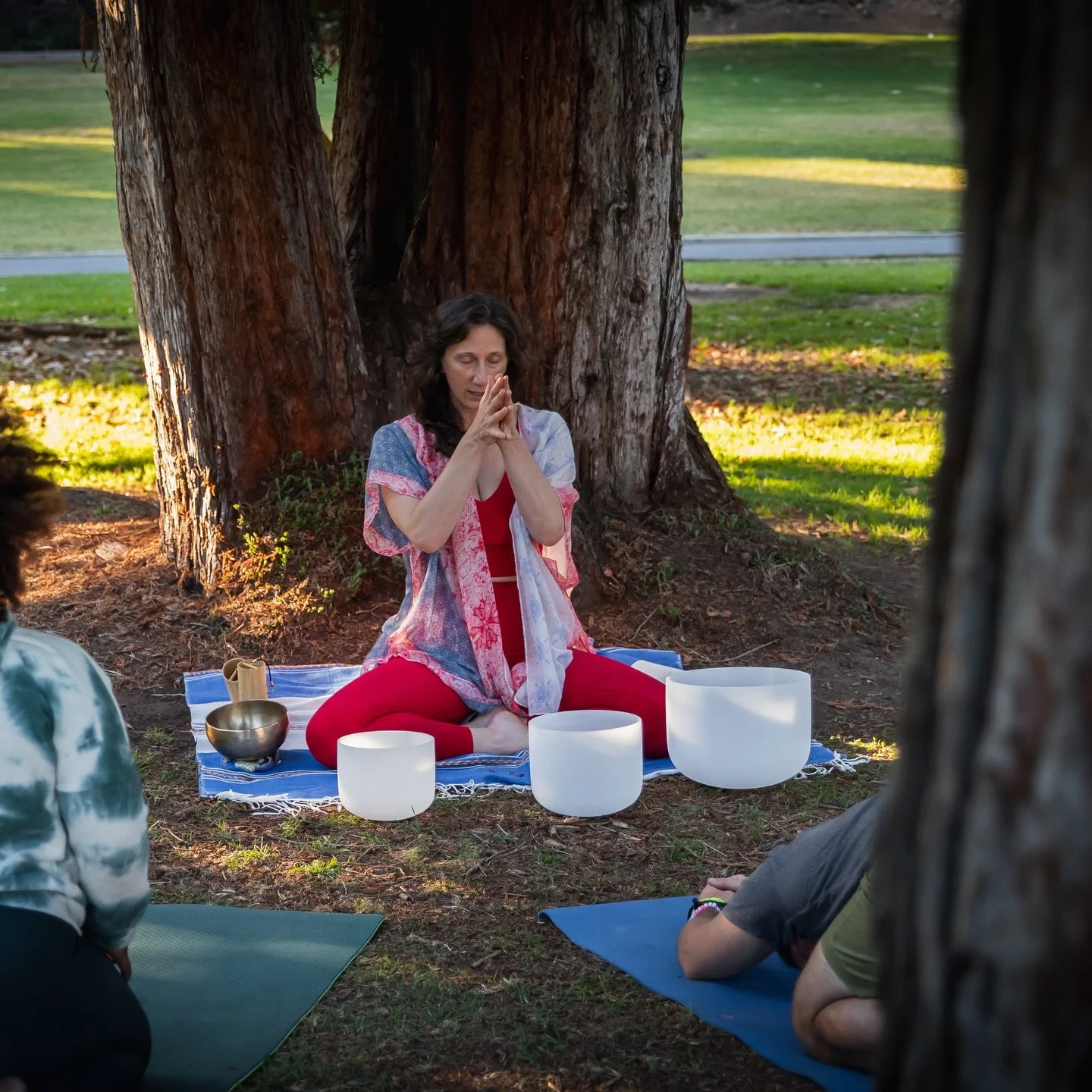 Sound baths invite the body into deep relaxation, guiding you into a theta brainwave state where the mind can rest and reset.
 
Spring carries an expansive, upward energy. When it feels blocked, it can show up as tension or self-critical thoughts. Th