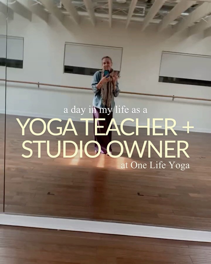 Day in the life of a teacher, studio owner, mom, and wearer of many hats!! 

Here&rsquo;s a behind the scenes look at life with Lizzie at OLY 🌿