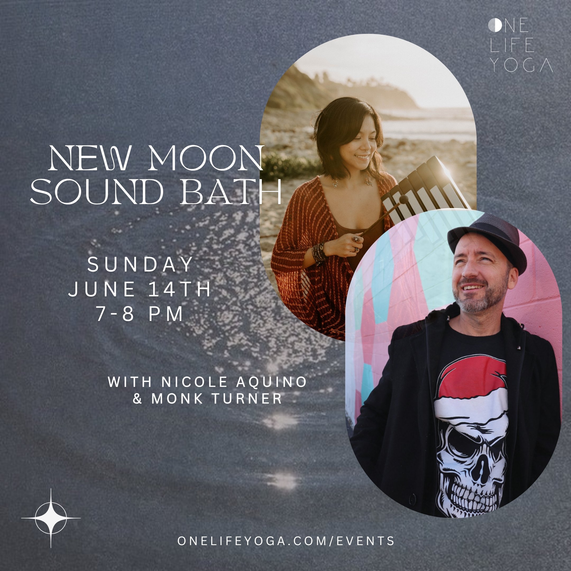 Join Nicole Aquino and special guest Monk Turner this Sunday for a deeply restorative New Moon Sound Bath.

As the new moon encourages reflection and renewal, this immersive experience uses sound healing and intuitive energy work to help you unwind, 