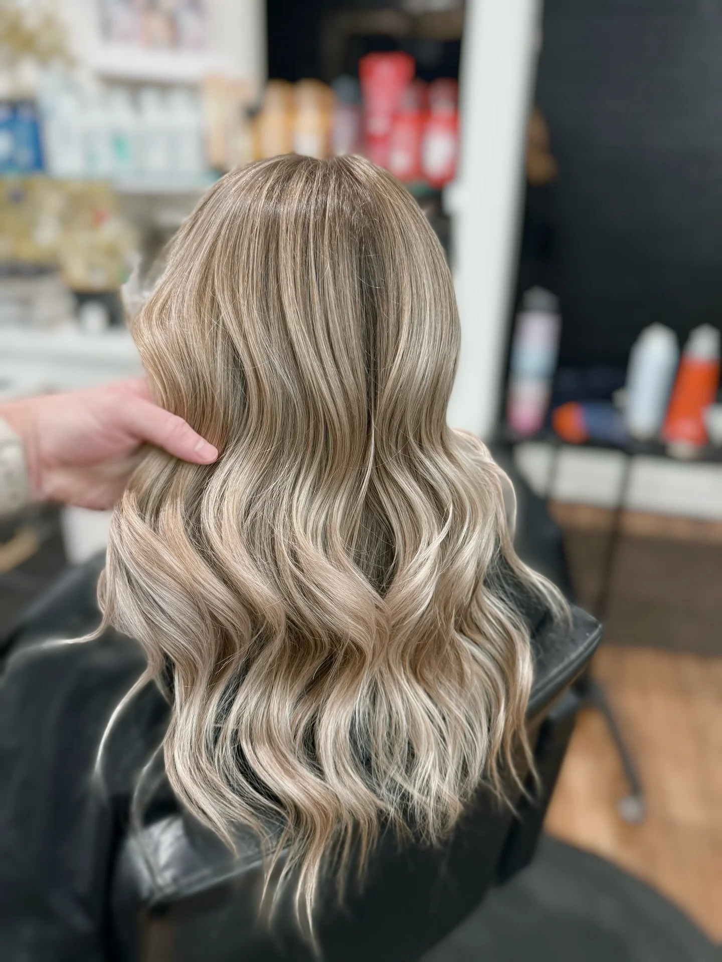 Sometimes when day light savings decides to be a buzz kill with lighting, you improvise by finding the best lighting in the salon!