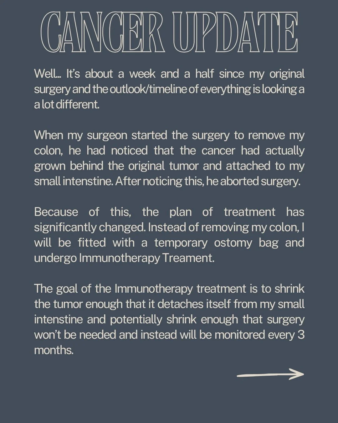 Cancer Update...