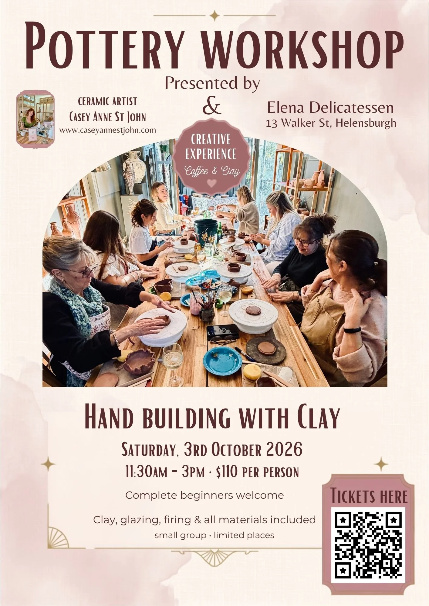 Pottery Workshop - Hand building with Clay