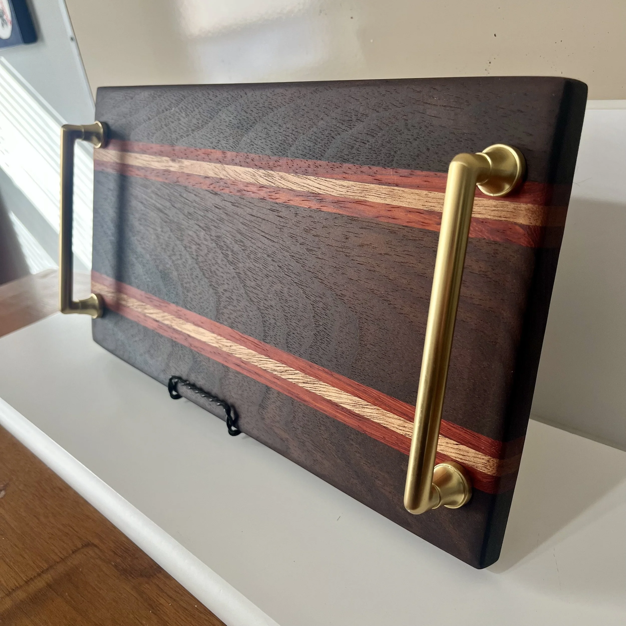 Luxury Gold Handled Decorative Tray