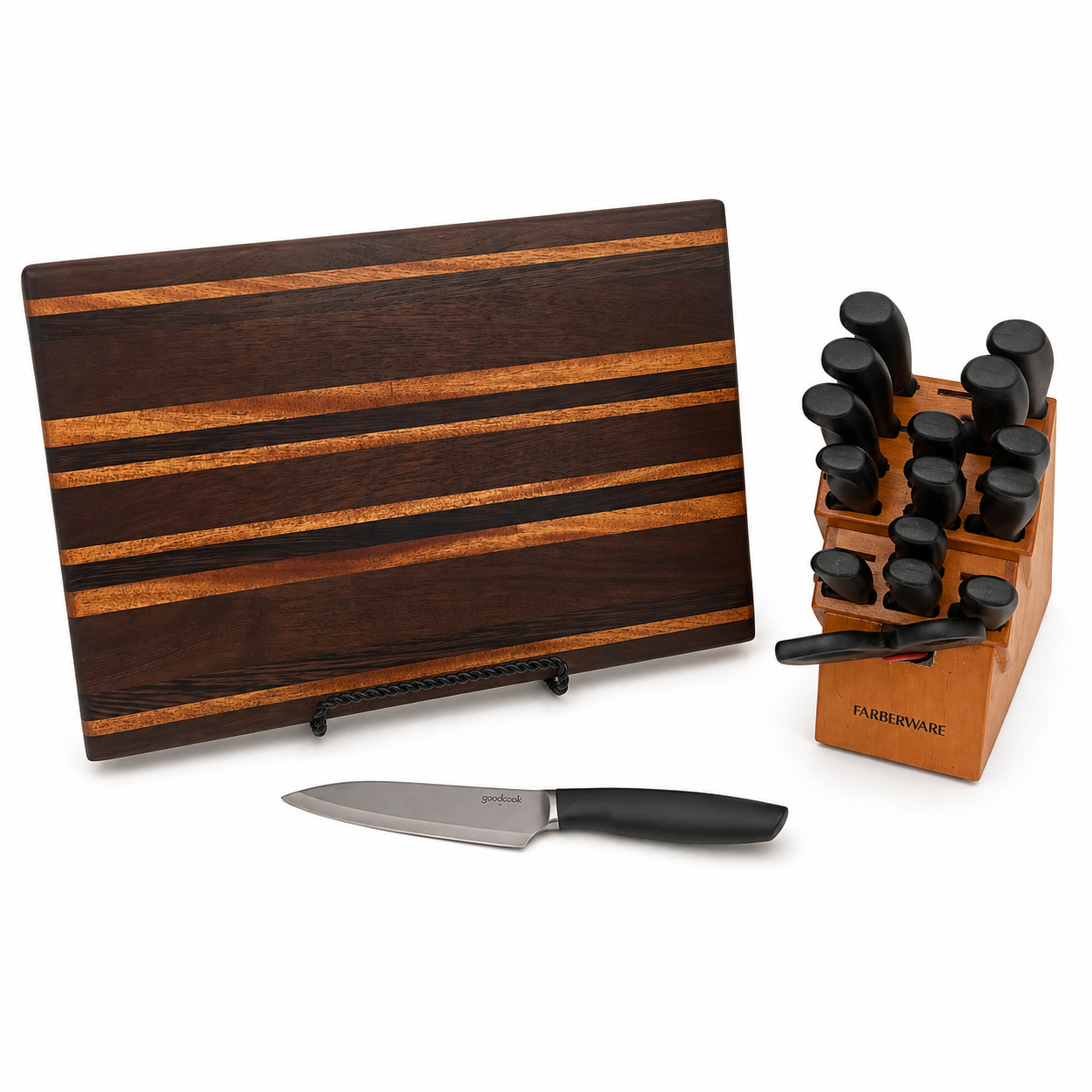 Premium Walnut Striped Cutting Board