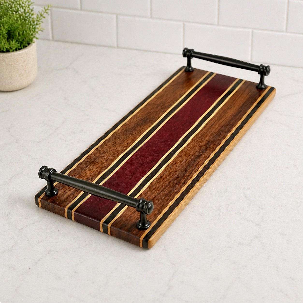 Exotic Purpleheart Heirloom Tray