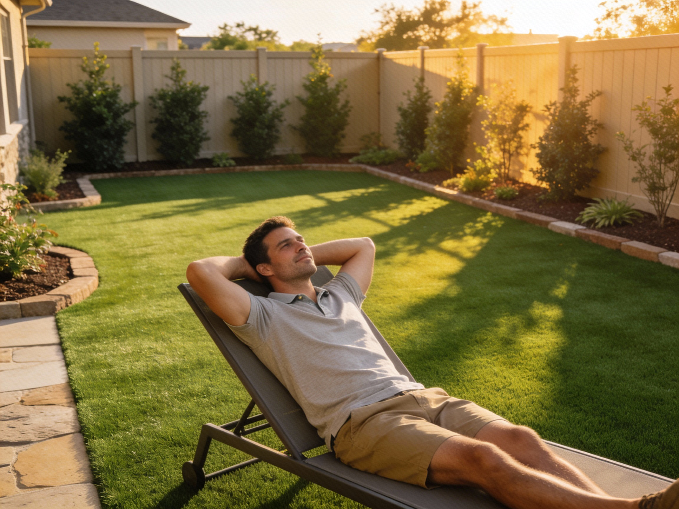 low maintenance yard, artificial turf is the answer!