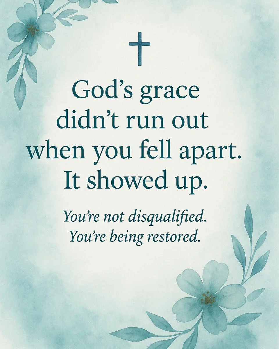 If shame is whispering, &ldquo;You messed up too much,&rdquo;
If your inner critic says, &ldquo;You should be farther along,&rdquo;
If your heart feels too bruised to try again&hellip;

Let me speak truth over that:

God doesn&rsquo;t cancel His call